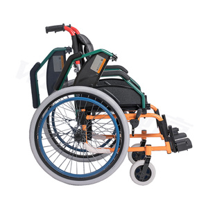 WEGO OEM Manual Pediatric Wheelchair Aluminium Alloy Children Wheelchair With Ce