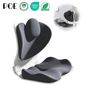 Collapsible Memory Foam Lumbar Support Cushion For Office Chair Ergonomic Waist Hip Support Removable & Washable Customizable