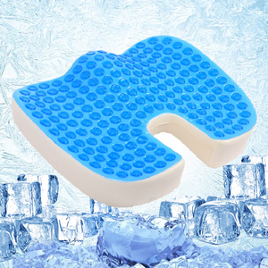 Car Summer Cooling Square Double Layers Silicone Breathable Gel Seat Cushion