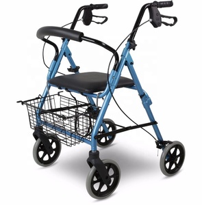 Aluminum Frame Assisted Walking Wheelchair Adult Walker