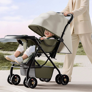 High Landscape Baby Stroller with Reversible Handle