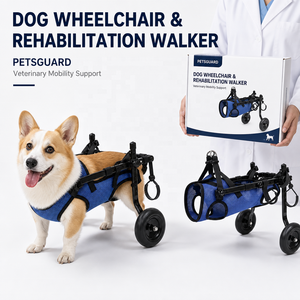 Durable Dog Wheelchair Foldable Lightweight Adjustable Pet Mobility Device