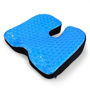 Cooling Gel Memory Foam Chair Cushion Posture Correction Butt Cushion for Office Chairs Wheelchair Car