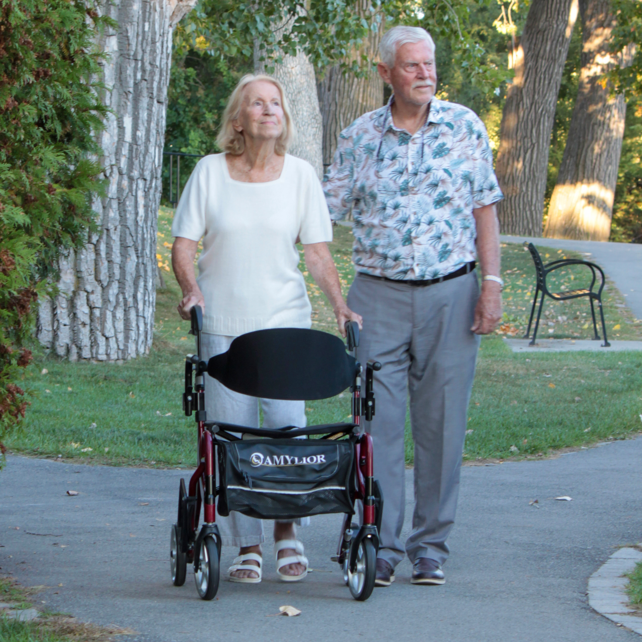 Amylior Stella rollator walker park use outdoor active mobility