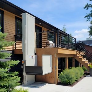 Vertical Half Enclosed Lift Platform Indoor Outdoor Porch Lifts