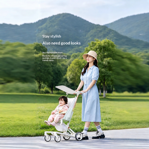 Sturdy Foldable Lightweight Baby Carriage 15KG Capacity